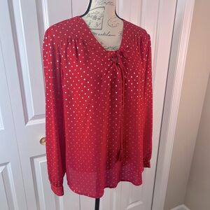 Long sleeve blouse top